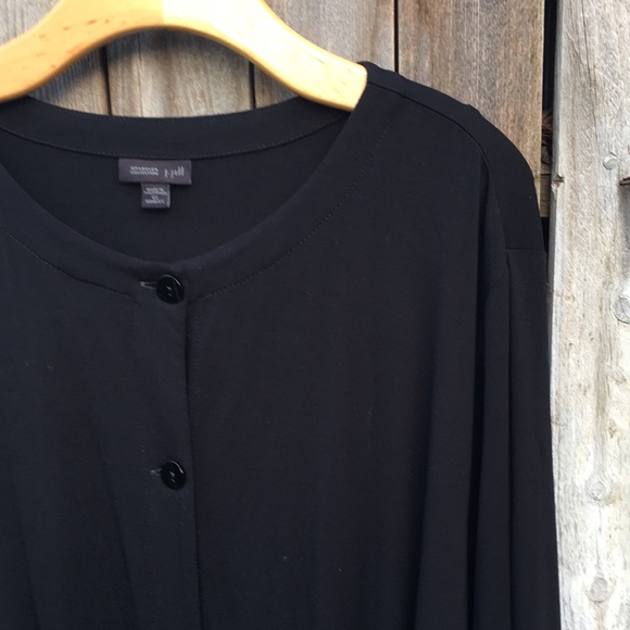 J. Jill Wearever Collection Two Button Crewneck Cardigan Black 4X - Picture 4 of 13
